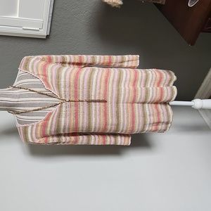 Calypso St. Barth striped knit tunic cover up s